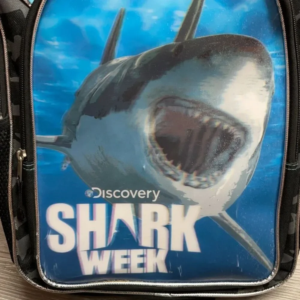 Discovery Channel Shark Week School Backpack Marine Ocean Biologist Great White